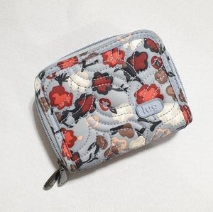 Lug Splits Compact RFID Wallet in Blossom Blue